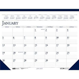 2014 House of Doolittle 12 Month Desk Pad Calendar, 22 x 17