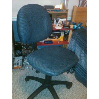 Boss Fabric Deluxe Posture Armless Task Chair, Blue   Adjustable Home Desk Chairs