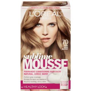 L'Oreal Paris Sublime Mousse by Healthy Look Hair Color, 70 Pure Dark Blonde  Hair Color Refreshers  Beauty