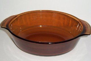 Anchor Hocking Amber 1.5 Qt. Casserole (Looks Like Visions Cookware)  