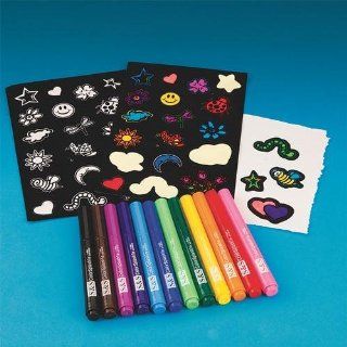 Velvet Art Stickers Craft Kit (Makes 12) Toys & Games