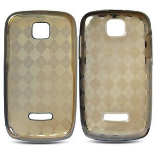 Motorola WX430 Theory Soft Skin Case Transparent Checker Clear TPU Skin Boost Mobile Cell Phones & Accessories