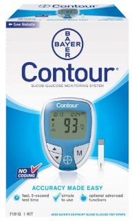 Bayer's Contour  Blood Glucose Monitoring System Health & Personal Care