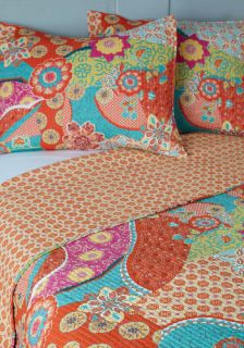 Pattern In for the Night Quilt Set in Full/Queen  Mod Retro Vintage Decor Accessories