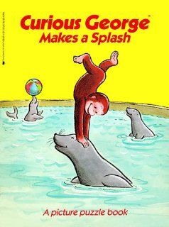 Curious George Makes a Splash (Picture Puzzle Book) Nancy E. Krulik, A. O. Williams 9780590338288  Children's Books