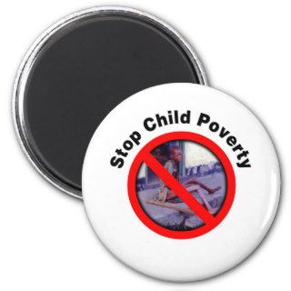 Stop Child Poverty Refrigerator Magnet