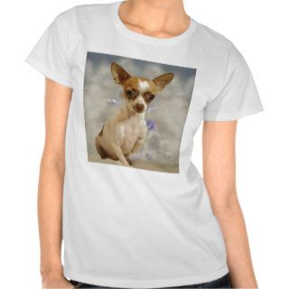 Funny Chihuahua Puppy (Cream/Brown) First Step T Shirts