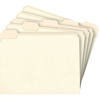 Manila File Folders, Letter, 5 Tab, Assorted Position, 100/Box  Make More Happen at