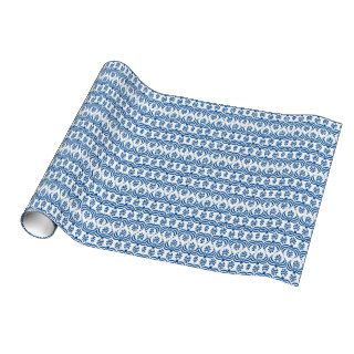 CHIC 156 BLUE/WHITE PATTERN WRAPPING PAPER