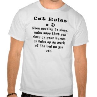 Cat Rules Number 9 Tees