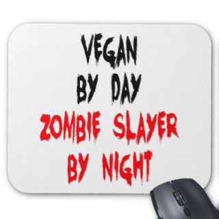 Zombie Slayer Vegan Mouse Pads 