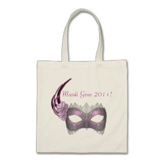 "Mardi Gras 2011"   Lavender/Pink Lace Mask Bag