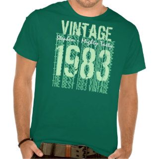 30th Birthday Gift Vintage 1983 or Any Year G13 Shirt