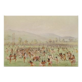 The Indian Ball Game, c.1832 Print