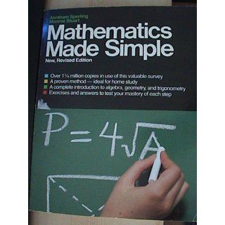 Mathematics Made Simple Abraham Sperling Ph.D. 9780385174817 Books