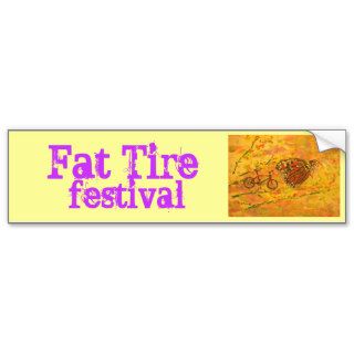 fat tire festival bumper sticker