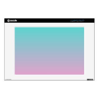 Turquoise Pink Ombre Laptop Skin