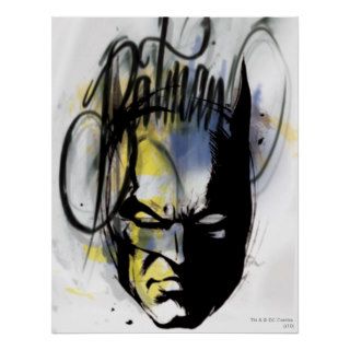 Batman Airbrush Portrait Print