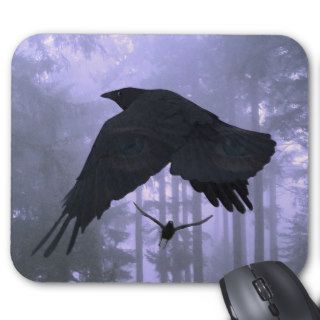 RAVENS IN THE MIST MOUSE MAT