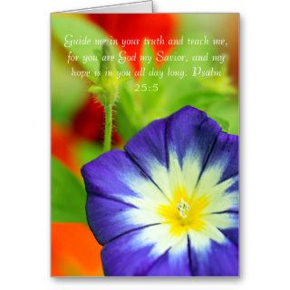 Flor azul hermosa, 255 del salmo tarjetas de