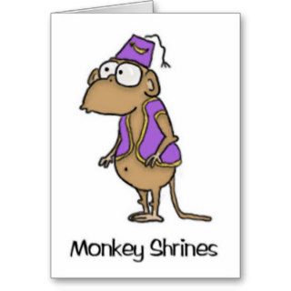 Shriner Monkey Card