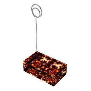 Flame Fractal Hell Fire Inferno Table Card Holder