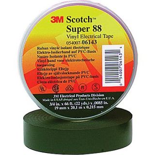 Scotch Black PVC Backing 88 Electrical Tape, 1 1/2 in (W), 44 ft (L), 8 1/2 mil (T)  Make More Happen at