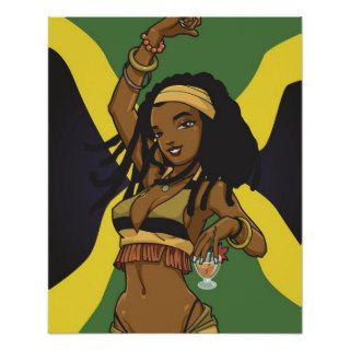 Jamaican Anime Girl Posters