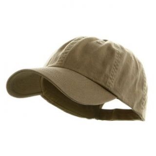 Low Profile Dyed Cotton Twill Cap   Khaki W39S55D at  Mens Clothing store