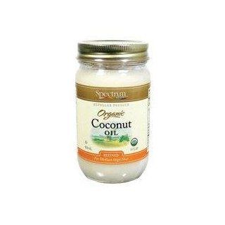 Spectrum Naturals Coconut Oil, Refined OG2 14 oz. (Pack of 12)  Grocery & Gourmet Food
