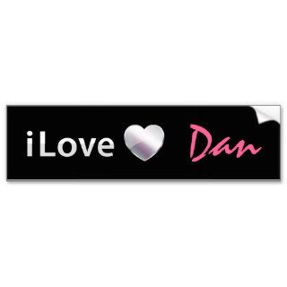 I Love Dan Bumper Sticker