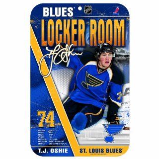 NHL St. Louis Blues T J Oshie 11 by 17 inch Sign  Sports Fan Decorative Plaques  Sports & Outdoors