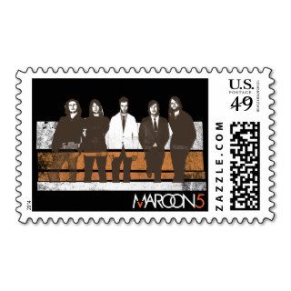 Maroon 5 White Out Group Photo Postage Stamp