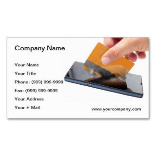 Mobile payment business card