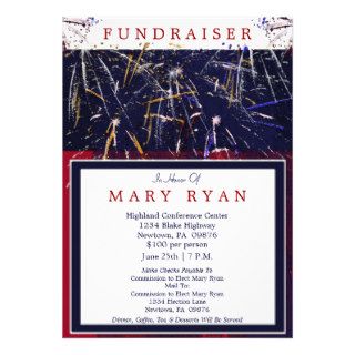 Patriotic Political Fundraiser Invitation