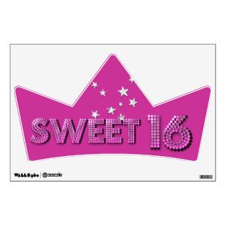 Sweet Sixteen Sweet 16 16th Birthday Party Room Graphics