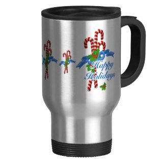 Christmas Candy Cane Thermal Cup Coffee Mugs