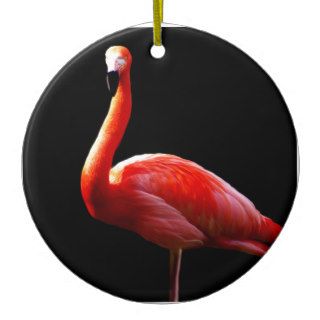 PInk Flamingo Christmas Tree Ornament