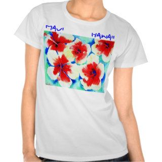 Hibiscus Flowers Women's T shirt, Maui, Hawaii