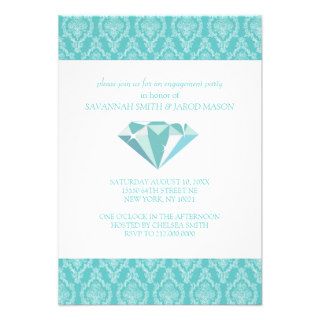 Engagement Party Invitations (Teal)