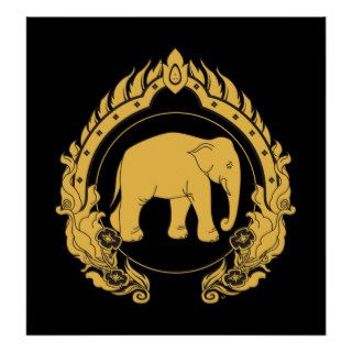 Thai Elephant Print