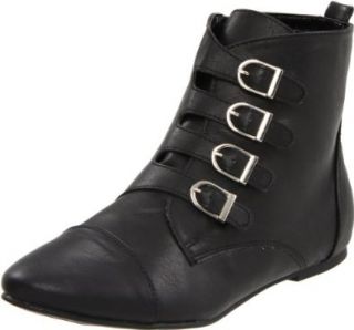 Miss Me Women's Emmah 9 Motorcycle Boot, Black, 5.5 M US Shoes