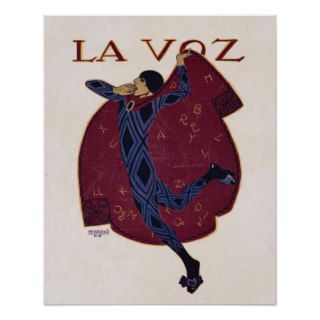 Spanish Art Deco Illustration ~ Artist Penagos Poster