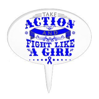 Histiocytosis Take Action Fight Like A Girl Cake Topper
