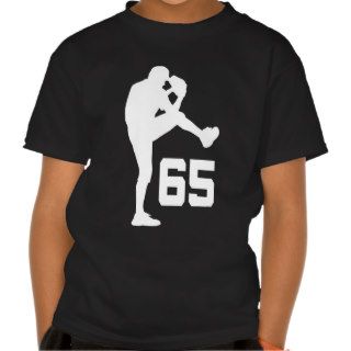 Baseball Player Uniform Number 65 Gift Tee Shirt