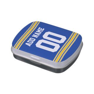 Football Jersey with Custom Name and Number Candy Tin