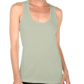 Women's Plain Celery Green Racerback T Shirt