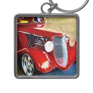Red Beauty   Classic Collector's Car Key Chains