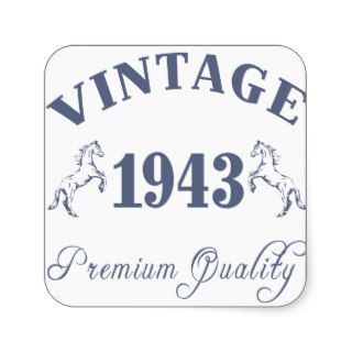 1943 Vintage Premium Quality Stickers