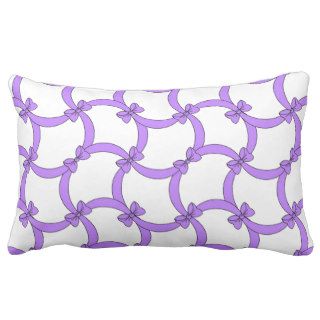 chic pillow191_6 crisscross ribbons/bows throw pillow